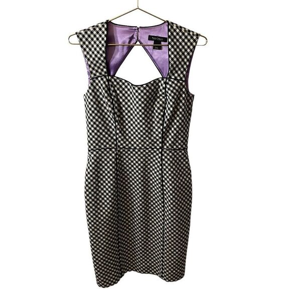 White House Black Market Gingham Check Dress Size 4 - Picture 2 of 9